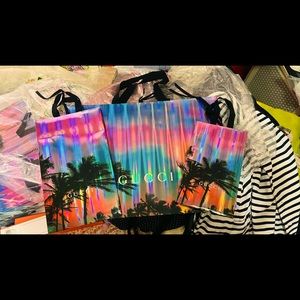Gucci 2019 Limited Holiday Holographic Shopping Gift Bags (S, M, L)